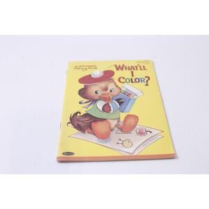 Whitman, Duck, What A Lie, Color, Uncolored, Coloring Book, Vintage, CRISP, Chil
